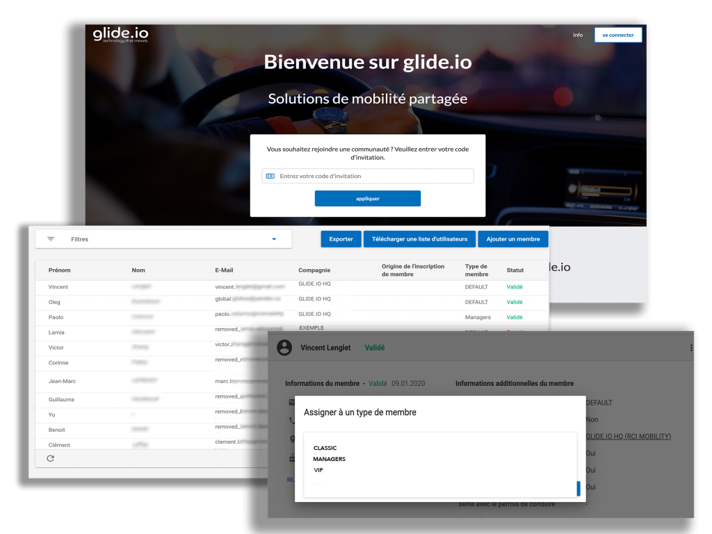 glide.io fleet management back office