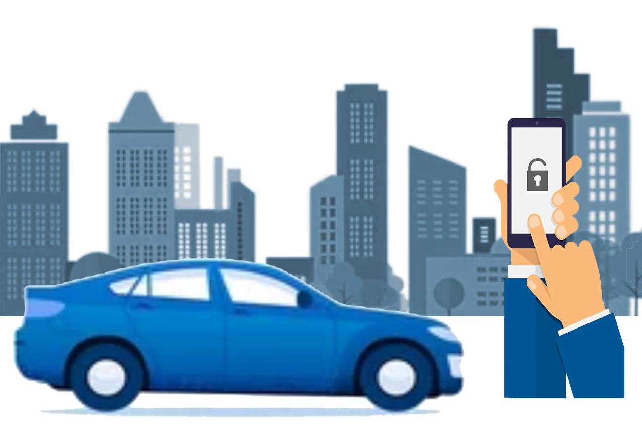unlock your vehicle with your carsharing app